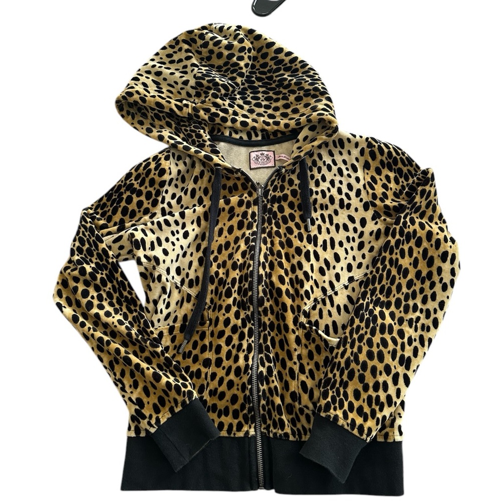 Juicy Couture leopard print Velour Jacket